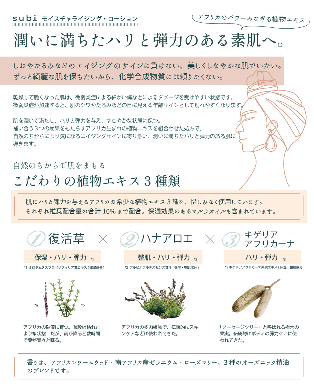 subi モイスチャライジング・ローション (120ml)＜定期便の場合 初回30